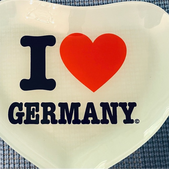 Heart Shaped Glass Dish-I ♥️ Germany - Picture 4 of 6